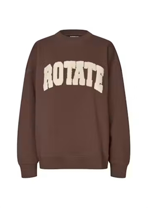 Iris heavy crewneck sweat Chestnut ROTATE